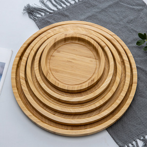 Bamboo Oval <b>Tray</b> 30x20x2.5 Cm For Hotel <b>Tea</b> Coffee Serving - Product Image 5