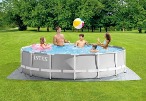 Piscine hors sol ronde INTEX26720 pour enfants, structure en PVC, 4,27 m x 1,07 m, avec pompe filtrante et échelle - Product Image 3