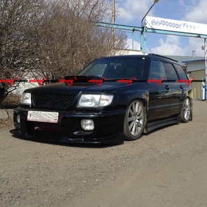 Kit de Carrocería Negro de FRP Estilo CWEST para Forester 5 Puertas 1998-2005 de Alta Calidad <span class=keywords><strong>Nuevo</strong></span> Atornillable Parachoques Delantero Faldones Laterales Traseros - Product Image 5