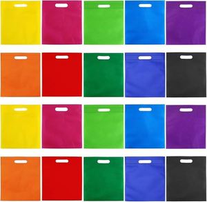 Sacs cadeaux arc-en-ciel avec poignées en gros pour fournitures de fête d'anniversaire - Product Image 2