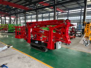 16 मीटर 18 मीटर 20 मीटर नई आकाश में उछाल लिफ्ट हवाई काम क्रॉलर बूम लिफ्ट ने रोटेटेटेबल के साथ चेरी पिकर को ट्रैक किया - Product Image 5