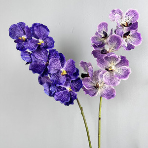 Bouquet <span class=keywords><strong>d</strong></span>'orchidées réalistes pour la <span class=keywords><strong>d</strong></span>écoration <span class=keywords><strong>de</strong></span> bureau et <span class=keywords><strong>de</strong></span> jardin - <span class=keywords><strong>D</strong></span>écoration <span class=keywords><strong>de</strong></span> maison pour la remise des diplômes - Fleurs artificielles en plastique - Plante artificielle - Product Image 2