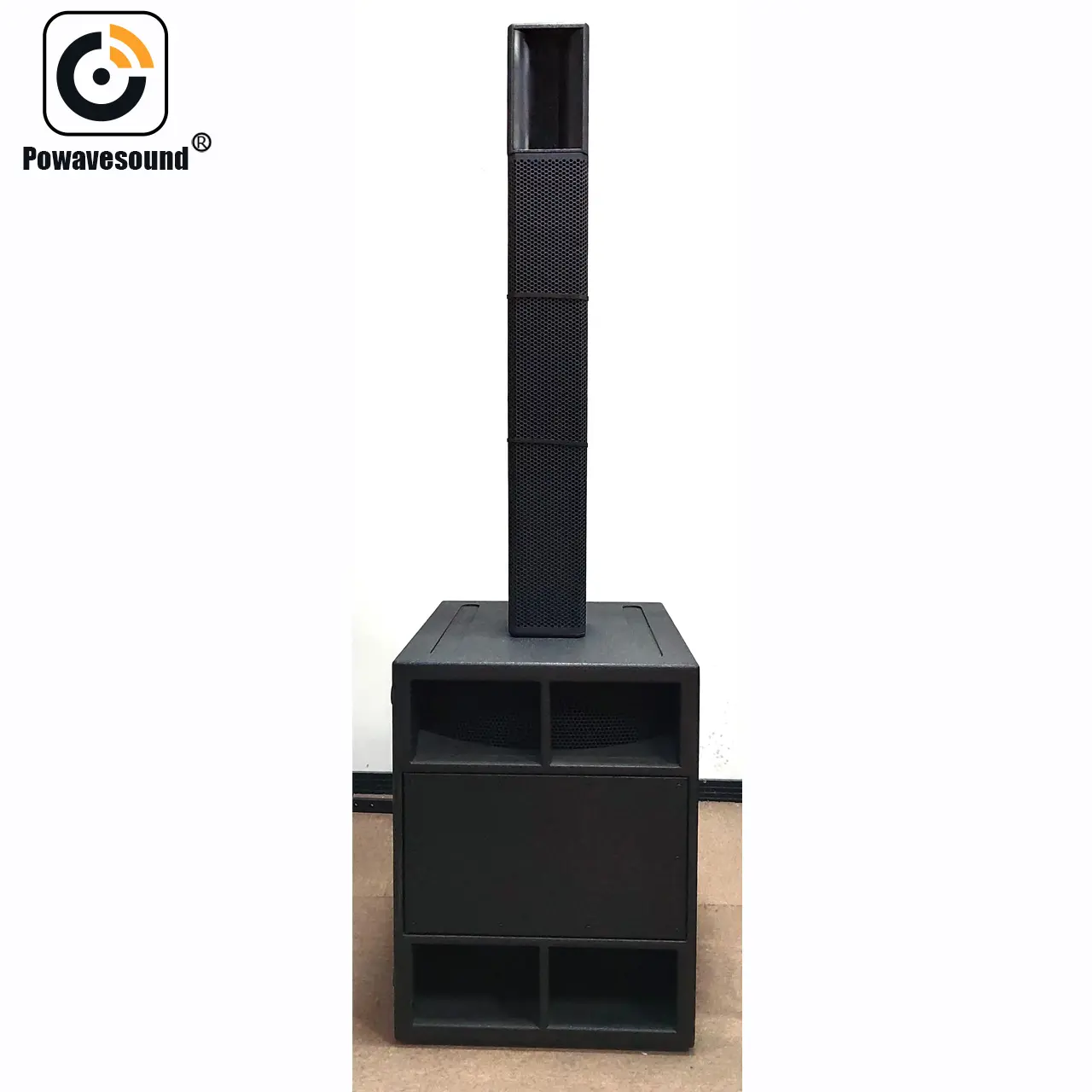 Active combo pa speaker 2.1 stereo sound system with 18" Subwoofer & 5 inch column line array speaker top satellite + Sub set