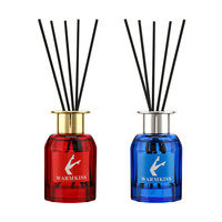 Lot de diffuseurs à bâtonnets écologiques sans plomb 100 ml, parfum d'ambiance longue durée, désodorisant d'intérieur au design carré pour chambre à coucher