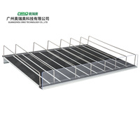 Poussoir pour boissons Organisateur de bouteilles Glissières à rouleaux d'alimentation par gravité Système de poussée d'étagères pour réfrigérateur Glissières d'étagères pour supermarchés