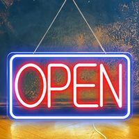 Letrero Luminoso de Neón Personalizable para Exteriores, Resistente a la Intemperie IP65, AC 110-220V, Letrero Colgante Abierto para Publicidad Comercial