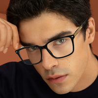 LMAMBA LS223 nueva llegada marcos Tr90 de alta calidad diseñador de personalidad logotipo personalizado gafas graduadas cuadradas mujeres hombres 2025