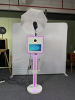 Mesin Foto Booth Selfie, Layar Sentuh 15,6 inci, Kompatibel dengan Printer dan Kamera, untuk Pernikahan