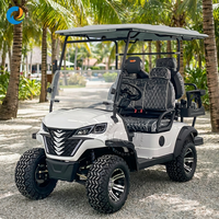 Voiturette de golf et buggy électrique Robetaa 4 places 72V avec batterie au lithium, certification CE, vitesse de 30-50 km/h