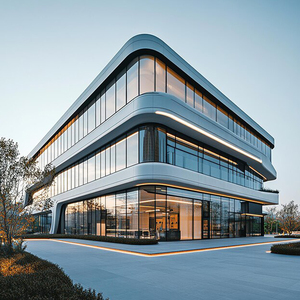 Nhanh chóng lắp ráp thiết kế hiện đại đúc sẵn thương mại xây dựng xe 4S cửa hàng prefab thép kho trường xây dựng - Product Image 5