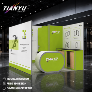 Modualr-Stand de exposición de alta resistencia, Stand de flexibilidad para espectáculos, luz, otros equipos portátiles Booths10X20ft, diseño de <span class=keywords><strong>feria</strong></span> - Product Image 1