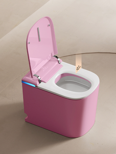 WC intelligent sur pied à détection automatique avec télécommande, siège chauffant, 55 cm allongé, petit format, en céramique, avec siphon S intégré - Product Image 5