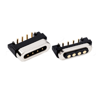 Conector Magnético HYTEPRO M411R de 4 Pines con Protección de Polaridad Inversa para Carga Rápida, Sincronización de Datos, Dispositivos Médicos y Wearables