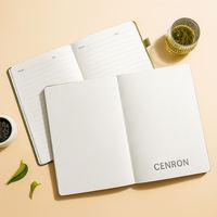 Set de Regalo de Papelería Ecológica de Lujo con Logotipo Personalizado, Cuaderno de Corcho con Impresión Serigráfica, Bolígrafo, Porta Tarjetas USB para el Día de la Tierra