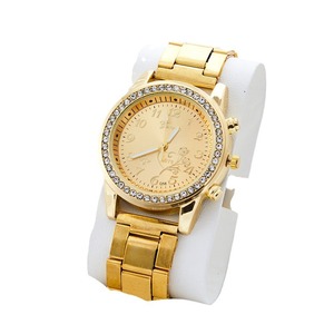 Reloj de Pulsera de Acero con Incrustaciones de Diamantes para Hombre, Estilo Ejecutivo, Variados Modelos de la Serie Oro, Relojes de Cuarzo - Product Image 3