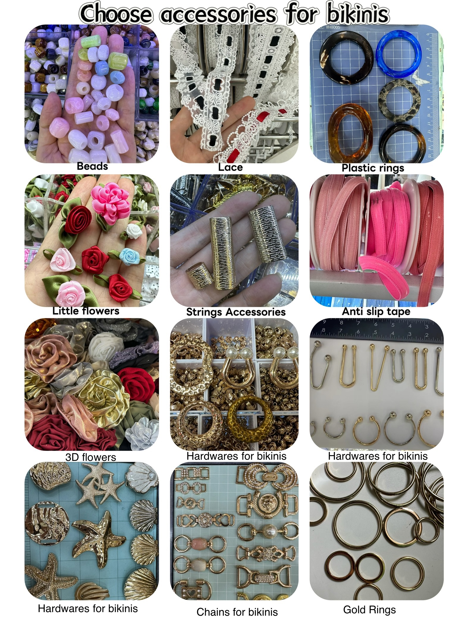 Choisissez des accessoires pour bikini