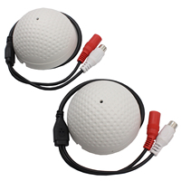 Microphone espion réglable à large plage de sensibilité pour caméra CCTV DVR, 1 pièce