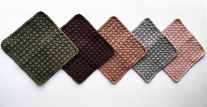 SZ1394 accessori per la cucina fatti a mano stracci per la pulizia di stracci lavorati all'uncinetto per cucina assorbente canovaccio - Product Image 4