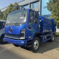 Camion à ordures compacteur hydraulique 4x2 8CBM pour la collecte des déchets