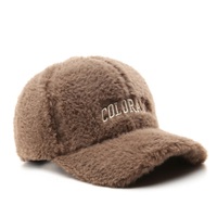 Gorra de Béisbol Personalizada de 6 Paneles con Forro Polar para Exteriores, a Prueba de Frío, con Logotipo Bordado