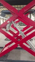 Elevador de Tijera Ultrafino de Bajo Perfil con Doble Cilindro Hidráulico para Taller de Reparación de Automóviles