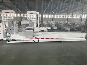 Automatic Window Processing Machine 500mm Two-head CNC System Cutting Saw For Aluminum Profile Window Making