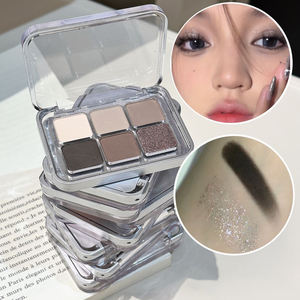 Paleta de Sombras de Ojos Mineral de Seis Colores con Logotipo Personalizado, Baja Saturación, Mate, Brillante, Contorneado, Iluminador, Luminoso - Product Image 5