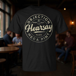 T-shirt promotionnel Objection Hearsay Mega Pint : Design durable et accrocheur pour les campagnes marketing - Product Image 3