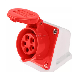 New Style Red Industrial Power Plug And <strong>Socket</strong> With Sockect - Product Image 5