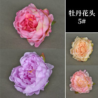 Fleurs en soie réalistes promotionnelles RTS, livraison rapide, 5 #   Grandes têtes de pivoines D12cm rose clair pour arche murale, chemin de table, Pâques