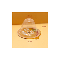 20g Récipient de trempage de sauce en plastique PP transparent 22g Tasse de miel de gelée en plastique jetable avec couvercle