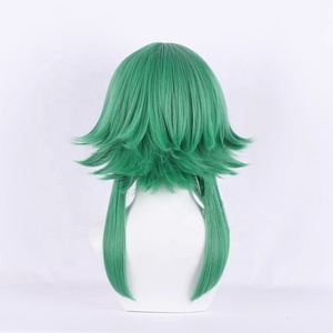 Perruque LOL Heartsteel en gros, cosplay, 50 cm, longueur moyenne, verte, perruque Ezreal, synthétique, anime, cosplay d'Halloween - Product Image 4