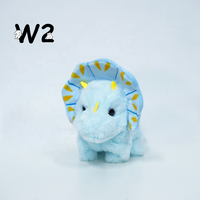 W2TOY Mainan Boneka Anak-Anak Keluarga Dinosaurus Klasik Teman Hewan Peliharaan Kartun Elektrik Berjalan Maju Mundur Mendukung Kustomisasi 3+