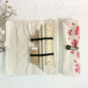 Ensemble de papeterie 6-en-1 en coton naturel avec règle en bambou, stylo promotionnel écologique, cadeau de bureau - Product Image 5
