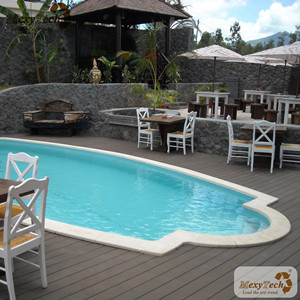 Tấm Phủ Sàn Bể Bơi Ngoài Trời Chống Thấm Nước Bán Chạy Tấm Ván Sàn Composite Wpc Bằng Gỗ Rỗng - Product Image 2