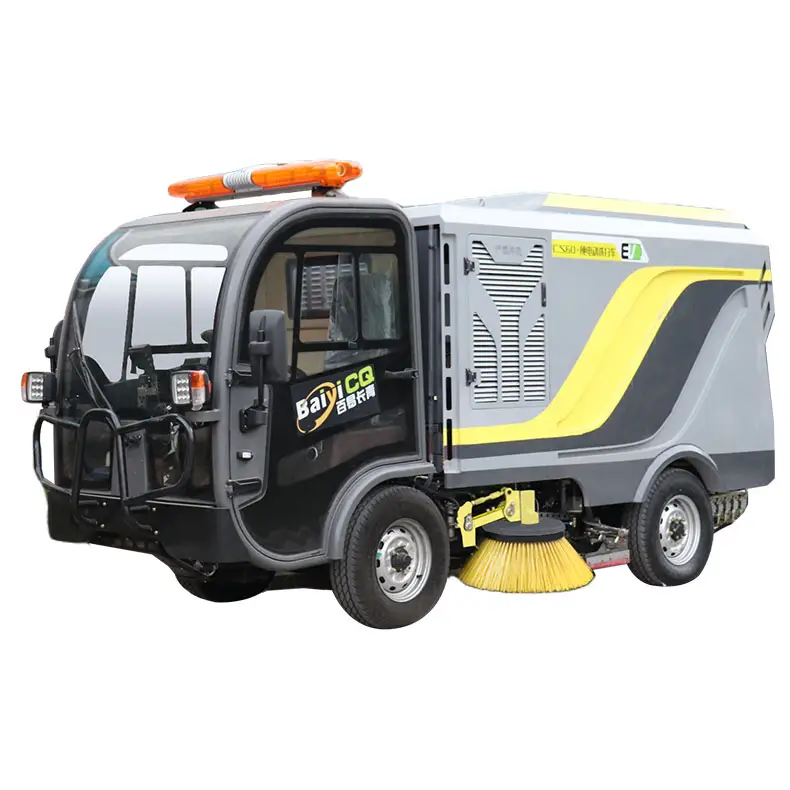 Balayeuse électrique de vide de Baiyi-CS60 et machine de nettoyage de rue de camion de lavage bonne balayeuse de route