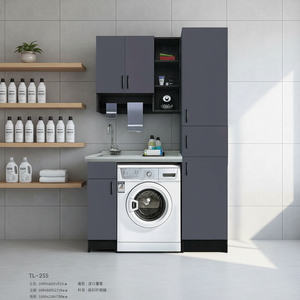 Mueble <span class=keywords><strong>de</strong></span> Baño y Lavandería Moderno <span class=keywords><strong>de</strong></span> Acero Inoxidable, Ecológico, Montado en la Pared, con Dimensiones Personalizables - Product Image 5