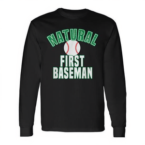 Camiseta de béisbol de manga larga Natural First Baseman para la posición de primera base - Product Image 2