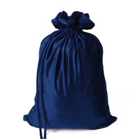 Sac de Noël en velours à cordon de serrage double couche de haute qualité, grand format 50x70cm, pour la décoration des fêtes de Noël
