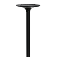 Lampe solaire à haute luminosité pour poteau de jardin extérieur, lampe de poteau IP65 étanche, éclairage commercial de rue intelligent, du crépuscule à l'aube