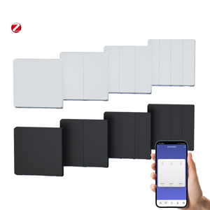 GIRIER Smart Life 1/<strong>2</strong>/3/4 Gang WiFi Touch Panel PC Material Waterproof Light <strong>Push</strong> <strong>Button</strong> <strong>Switch</strong> Voice Control Alexa Google Home - Product Image 4