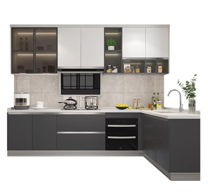 Meubles de cuisine modulaires de luxe sur mesure en bois mélaminé Sanpotova - Product Image 4