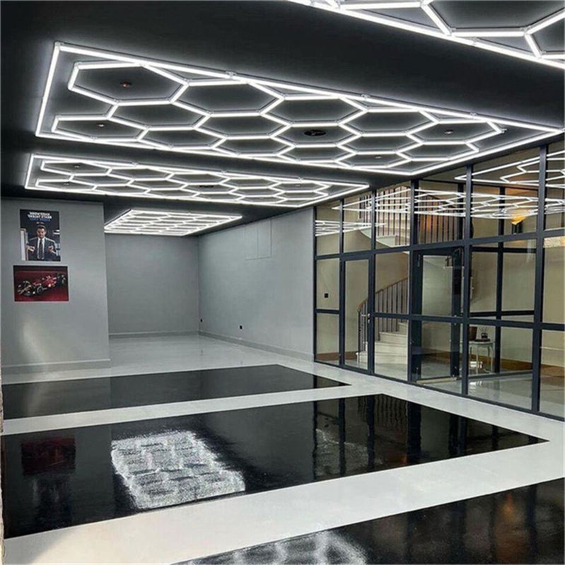 Easy to Install Led Light Bars Hexagonal Led Strip Light for Garage Honeycomb Ceiling Led Light