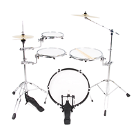 Ensembles de pads de batterie professionnels Music Professional Explorer Plus, kits de batterie portables de haute qualité pour la pratique avec 3 cymbales