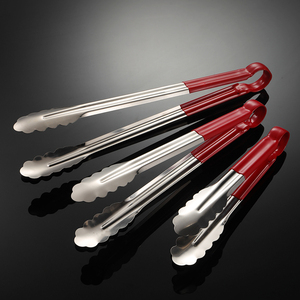Pinze per alimenti in acciaio inossidabile in Silicone clip per Barbecue resistenti al calore pinze per Barbecue da cucina 4005096 - Product Image 5