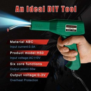 50W <b>Welding</b> Stapler Portable Plastic <b>Welding</b> Staples Machine Car Bumper Repair <b>Kit</b> - Product Image 4