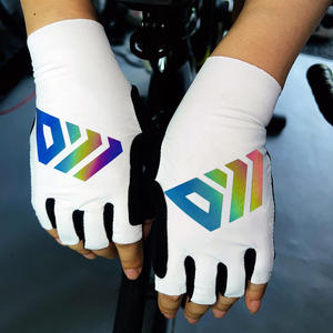 Wholesale Breathable Half <b>Finger</b> Cycling Gloves Shock Absorb Anti Slip Summer <b>Bike</b> Riding Gloves Touch Screen Compatible - Product Image 4