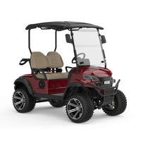 Voiturette de golf électrique tout-terrain haute performance, 2 places, sièges confortables, logo de marque personnalisé OEM, pour hôtel et complexe hôtelier