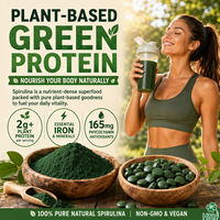Extrait de spiruline en emballage OEM, complément alimentaire, capsule de spiruline de haute qualité