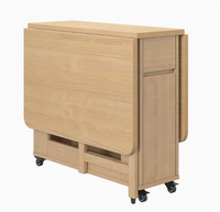 Ensemble table et chaises de salle à manger en bois extensible et pliable DISHI, écologique, 4 places, pour la maison et l'hôtel, OEM